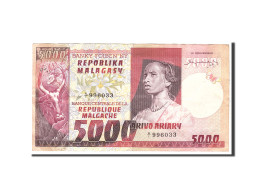 Billet, Madagascar, 5000 Francs = 1000 Ariary, Undated, Undated, KM:66a, TTB - Madagaskar