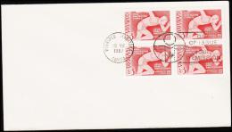 1967. SPORT. 4x 5 C. FDC WINNIPEG 19 VII 1967.  (Michel: 413) - JF177479 - Gedenkausgaben