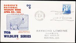 1956. 5 C. FDC OTTAWA APR 12 1956.  (Michel: 300) - JF177766 - Enveloppes Commémoratives