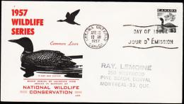 1957. 4 C. FDC OTTAWA APR 10 1957.  (Michel: 316) - JF177768 - Commemorative Covers