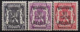 PIA - BEL - 1938 : Leone  Preannullato -  III  - 1938 - (UN  1C) - Typo Precancels 1936-51 (Small Seal Of The State)