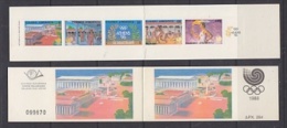 Greece 1988 Olympic Games Booklet ** Mnh (26614) - Markenheftchen