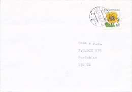 K5496 - Czech Rep. (2003) 795 01 Rymarov (letter) Tariff: 6,40 Kc (stamp: "Flowers" - Shift In Horizontal Perforation !) - Plaatfouten En Curiosa