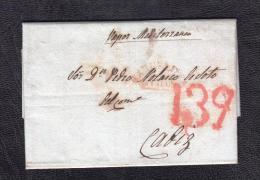 1839.- BARCELONA A CÁDIZ - ...-1850 Prephilately