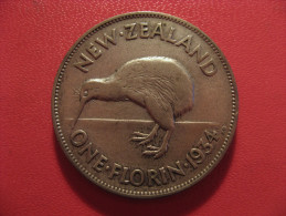 Nouvelle-Zélande - One Florin 1934 George V 5330 - New Zealand