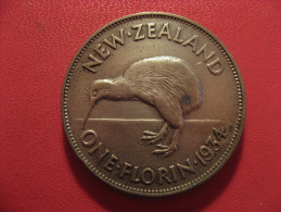Nouvelle-Zélande - One Florin 1934 George V 5334 - New Zealand