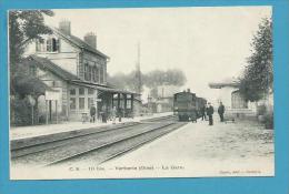 CPA - Chemin De Fer - Cheminots -  Train En Gare VERBERIE 60 - Verberie