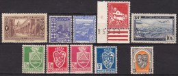 Lot De 10 Timbres Neufs** (9 Timbres-poste + 1 Timbre Aérien) - Algérie (Département Français) De 1942 à 1947 - Ungebraucht