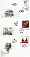 Czech Republic - 2015 - Works Of Art On Postal Stamps - FDC (first Day Covers) Set - FDC