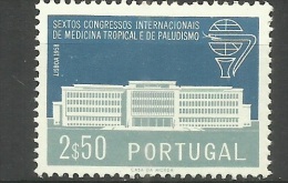 Portugal - 1958 Tropical Medicine 2.50e MLH  *  Sc 837 - Unused Stamps
