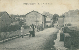 57 FAULQUEMONT / Rue De Pont à Mousson / CARTE RARE - Faulquemont