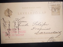 Hongrie Carte De Budapest 1910 - Cartas & Documentos