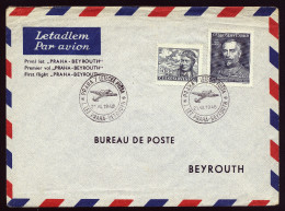 A3606) Czechoslovakia CSR 2 First Flight Covers From Praha 1948 - Airmail