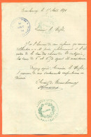 Lettre Ancienne De 1891 Envoyée De Beaucharmoy ( 52 ) Au Prefet De Haute Marne - Tampons Prefecture - Manuscrits