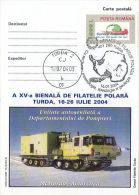 33875- MCMURDO ANTARCTIC STATION, FIREMEN TRUCK, SPECIAL POSTCARD, 2004, ROMANIA - Onderzoeksstations