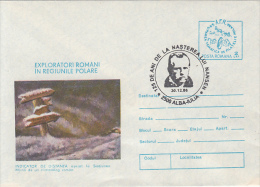 33886- NANSEN POLAR EXPLORER, SIGN, COVER STATIONERY, 1986, ROMANIA - Esploratori E Celebrità Polari