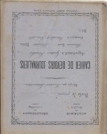 Scolaire/Cahier D'Ecolier/Cahier De Devoirs Journaliers/Académie De Dijon/Département De L'Aube/1885   CAH93 - Non Classés