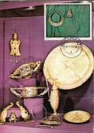 33998- PIETROASA TREASURE, ANCIENT JEWELRIES, ARCHAEOLOGY, MAXIMUM CARD, 1973, ROMANIA - Archäologie