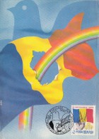 34031- ROMANIAN 1989 REVOLUTION, FLAG, DOVE, MAXIMUM CARD, 1990, ROMANIA - Cartoline Maximum