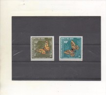 AFARS Et ISSAS  - Faune  - Papillons : Holocerina Smilax Menieri, Balachowsky Gomimbrasia - Lépidoptères - Insectes - - Unused Stamps