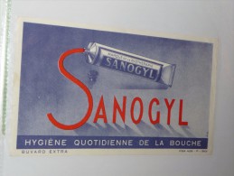 BUVARD Publicitaire  BLOTTING PAPER   Dentifrice  Sanogyl - Parfums & Beauté