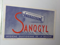 BUVARD Publicitaire  BLOTTING PAPER   Dentifrice  Sanogyl - Perfume & Beauty