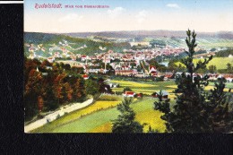 AK Ansichtskarte Von Rudolstadt Mit Blick Vom Bismarckturm Vom 23.6.50 - Rudolstadt