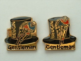 2 PIN´S CYCLISME VELO - GENTLEMAN BEUGIN - Cyclisme