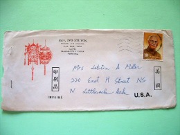 Taiwan 1966 Cover To USA - Chiang Kai-shek - Lantern Logo - Briefe U. Dokumente