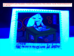 1997 N° 9  ECRITURE LETTRE  AUTOADHÉSIFS PHOSPHORESCENTES FRAGMENT  OBLITÉRÉ YVERT TELLIER 1.50 € - Used Stamps
