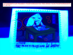 1997 N° 9  ECRITURE LETTRE  AUTOADHÉSIFS PHOSPHORESCENTES FRAGMENT  OBLITÉRÉ YVERT TELLIER 1.50 € - Oblitérés