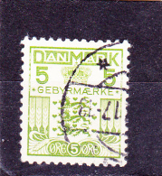 DANEMARK   Y.T. N° 34    Oblitéré - Dienstmarken