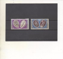 AFARS Et ISSAS  -  Coquillages - Cyprea Tigris, Cyprea Maritiana -Gastéropodes Marins - - Unused Stamps