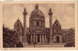 AK WIEN KIRCHEN KARLSKIRCHE    ANSICHTSKARTE 1924 - Churches