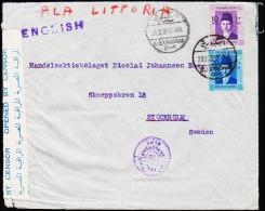 1939. 10 + 20 M. ALEXANDRIA 28.09.39. CENSORSHIP DEPT. To Stockholm, Sweden.  (Michel: 232+) - JF181684 - Lettres & Documents