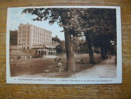 Saint-honoré-les-bains , L'hôtel Thermal Et La Galerie Du Commerce """ Carte Animée "" - Saint-Honoré-les-Bains