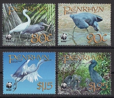 PENRHYN - 2008 - Faune En Danger, Oiseaux, WWF  - 4 Val Neufs // Mnh - Penrhyn