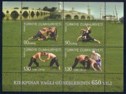 2011 TURKEY 650TH ANNIVERSARY OF KIRKPINAR OIL WRESTLINGS SOUVENIR SHEET MNH ** - Ringen