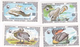Mongolia 1986 Pelicans MNH - Pélicans