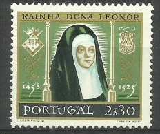 Portugal - 1958 Queen Leonor 2.30e MNH  **  Sc 842 - Ungebraucht