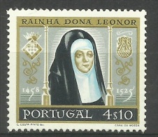 Portugal - 1958 Queen Leonor 4.10e MNH  **  Sc 843 - Ungebraucht