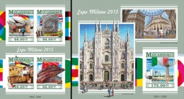 Mozambico 2015, Expo Milano, Architecture, 4val In BF +BF IMPERFORATED - 2015 – Milaan (Italië)