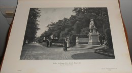 Allemagne. Berlin. La Sieges Allée Dans Le Tiergarten. Photogravure. 1914. - Dierentuin