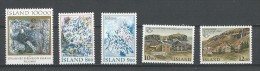 Islande: 594/ 596 + 603/ 604  ** - Unused Stamps