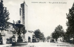 Gignac - Vue Générale De La Place - Semble Etre Plutot La Place De Saint Andre De Sangonis - Gignac