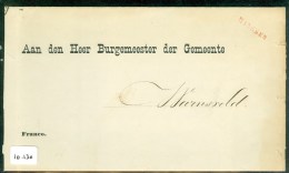 POSTHISTORIE * BRIEF Gelopen In 1874 Van NIJMEGEN Via LANGSTEMPEL WINSSEN Aan BURGEMEESTER Te WARNSVELD (10.130) - Covers & Documents