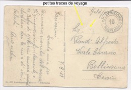 SUISSE 07.09.1939, Feldpost, Posta Da Campo, CP. AVIAZIONE, Pour Bellinzona, Carte Edelweiss - Dokumente