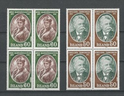 Islande: 481/ 482 **  Blocs De 4 - Neufs