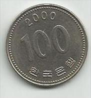 Korea South 100 Won 2000. - Coreal Del Sur