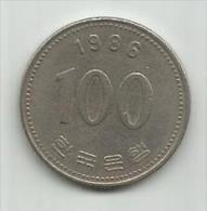 Korea South 100 Won 1986. - Corea Del Sud